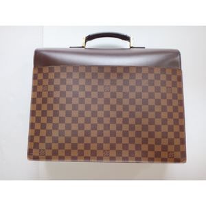 Louis Vuitton Gm Handbag Leather Briefcase Brown Altona